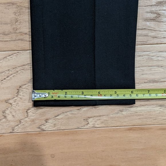 BCBG Max Azria Black Designer Dress Pants 0 27 Midrise BCBGMaxAzria - Picture 8 of 10